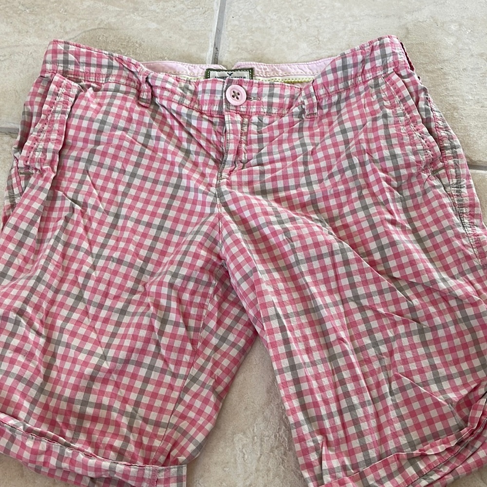 American Eagle Plaid shorts size 8